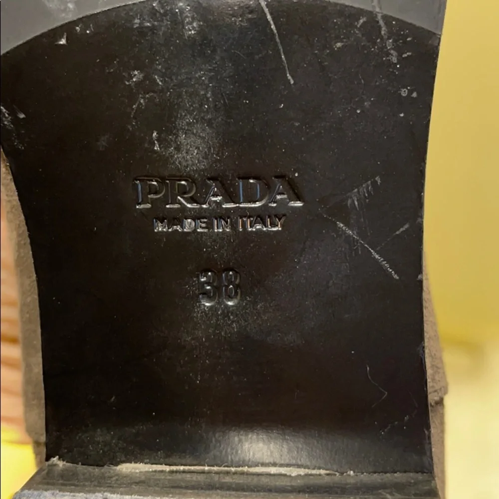 PRADA over the knee suede boots - Picture 4 of 4